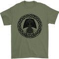 A Viking Ship Mens T-Shirt 100% Cotton Military Green