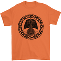 A Viking Ship Mens T-Shirt 100% Cotton Orange