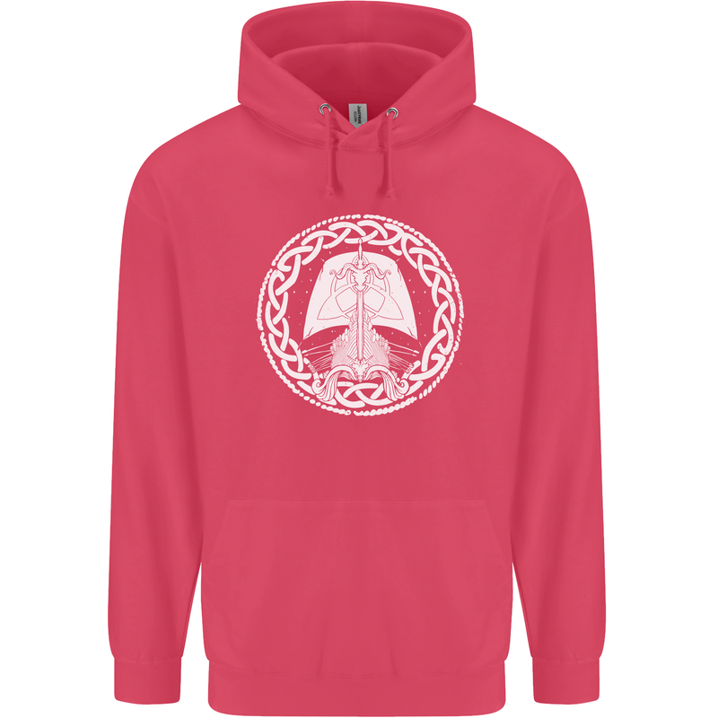 A Viking Ship Thor Odin Valhalla Childrens Kids Hoodie Heliconia