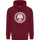 A Viking Ship Thor Odin Valhalla Childrens Kids Hoodie Maroon