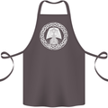 A Viking Ship Thor Odin Valhalla Cotton Apron 100% Organic Dark Grey