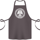 A Viking Ship Thor Odin Valhalla Cotton Apron 100% Organic Dark Grey