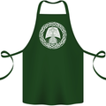 A Viking Ship Thor Odin Valhalla Cotton Apron 100% Organic Forest Green
