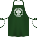 A Viking Ship Thor Odin Valhalla Cotton Apron 100% Organic Forest Green