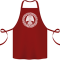 A Viking Ship Thor Odin Valhalla Cotton Apron 100% Organic Maroon