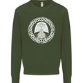 A Viking Ship Thor Odin Valhalla Kids Sweatshirt Jumper Forest Green