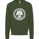 A Viking Ship Thor Odin Valhalla Kids Sweatshirt Jumper Forest Green