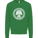 A Viking Ship Thor Odin Valhalla Kids Sweatshirt Jumper Irish Green