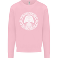 A Viking Ship Thor Odin Valhalla Kids Sweatshirt Jumper Light Pink