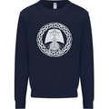 A Viking Ship Thor Odin Valhalla Kids Sweatshirt Jumper Navy Blue