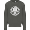 A Viking Ship Thor Odin Valhalla Kids Sweatshirt Jumper Storm Grey