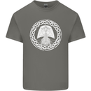 A Viking Ship Thor Odin Valhalla Kids T-Shirt Childrens Charcoal