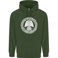 A Viking Ship Thor Odin Valhalla Mens 80% Cotton Hoodie Forest Green