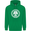 A Viking Ship Thor Odin Valhalla Mens 80% Cotton Hoodie Irish Green