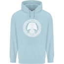 A Viking Ship Thor Odin Valhalla Mens 80% Cotton Hoodie Light Blue