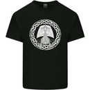A Viking Ship Thor Odin Valhalla Mens Cotton T-Shirt Tee Top Black
