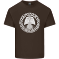 A Viking Ship Thor Odin Valhalla Mens Cotton T-Shirt Tee Top Dark Chocolate