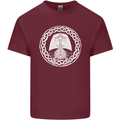 A Viking Ship Thor Odin Valhalla Mens Cotton T-Shirt Tee Top Maroon