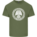 A Viking Ship Thor Odin Valhalla Mens Cotton T-Shirt Tee Top Military Green