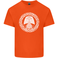 A Viking Ship Thor Odin Valhalla Mens Cotton T-Shirt Tee Top Orange