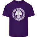 A Viking Ship Thor Odin Valhalla Mens Cotton T-Shirt Tee Top Purple