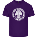 A Viking Ship Thor Odin Valhalla Mens Cotton T-Shirt Tee Top Purple
