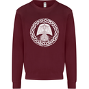 A Viking Ship Thor Odin Valhalla Mens Sweatshirt Jumper Maroon