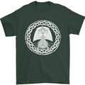 A Viking Ship Thor Odin Valhalla Mens T-Shirt 100% Cotton Forest Green