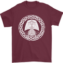 A Viking Ship Thor Odin Valhalla Mens T-Shirt 100% Cotton Maroon