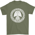 A Viking Ship Thor Odin Valhalla Mens T-Shirt 100% Cotton Military Green
