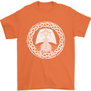 A Viking Ship Thor Odin Valhalla Mens T-Shirt 100% Cotton Orange