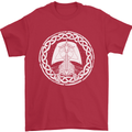 A Viking Ship Thor Odin Valhalla Mens T-Shirt 100% Cotton Red