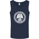 A Viking Ship Thor Odin Valhalla Mens Vest Tank Top Navy Blue