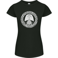 A Viking Ship Thor Odin Valhalla Womens Petite Cut T-Shirt Black