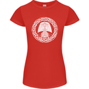A Viking Ship Thor Odin Valhalla Womens Petite Cut T-Shirt Red