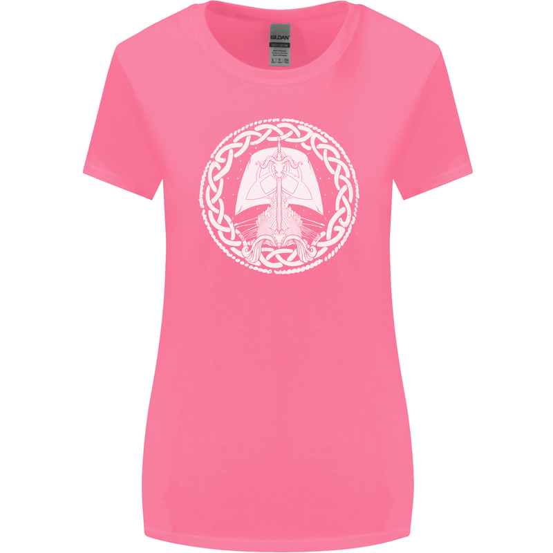 A Viking Ship Thor Odin Valhalla Womens Wider Cut T-Shirt Azalea