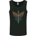 A Viking Sword With Wings Excalibur Tribal Mens Vest Tank Top Black