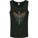 A Viking Sword With Wings Excalibur Tribal Mens Vest Tank Top Black