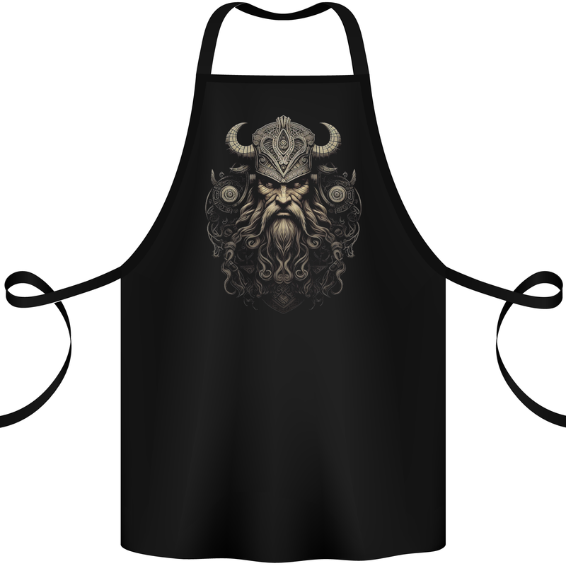A Viking Warrior Chief Cotton Apron 100% Organic Black
