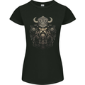 A Viking Warrior Chief Womens Petite Cut T-Shirt Black