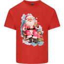 A Vintage Santa Claus Christmas Xmas Kids T-Shirt Childrens Red