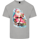 A Vintage Santa Claus Christmas Xmas Kids T-Shirt Childrens Sports Grey