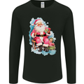 A Vintage Santa Claus Christmas Xmas Mens Long Sleeve T-Shirt Black