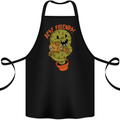 A Voodoo Doll Cactus Cotton Apron 100% Organic Black