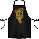 A Voodoo Doll Cactus Cotton Apron 100% Organic Black