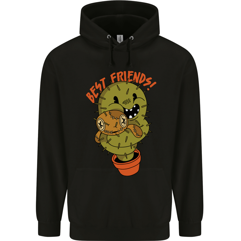 A Voodoo Doll Cactus Mens 80% Cotton Hoodie Black