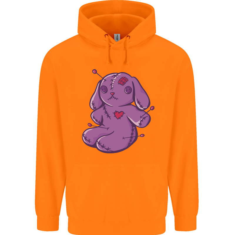 A Voodoo Doll Rabbit Childrens Kids Hoodie Orange