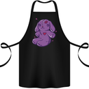 A Voodoo Doll Rabbit Cotton Apron 100% Organic Black