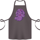 A Voodoo Doll Rabbit Cotton Apron 100% Organic Dark Grey