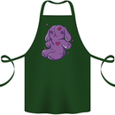 A Voodoo Doll Rabbit Cotton Apron 100% Organic Forest Green